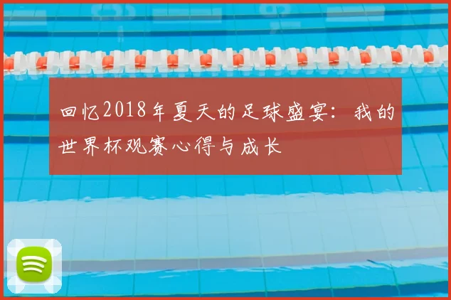 回忆2018年夏天的足球盛宴：我的世界杯观赛心得与成长